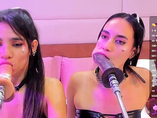 Fetish brunette lesbian love licking pussy hard in hd