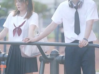 Model - Super Hot Asian Teen Student Fucks Her First Love!