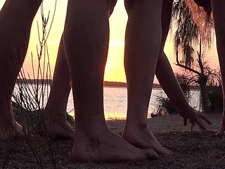 Private island sunset fuck