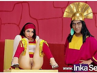 Parody The Madness Of Emperor Kuxco Fucks His Friend Malinda In The Anus