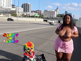 Juicy Tee Letting The World See Her Huge Tits!