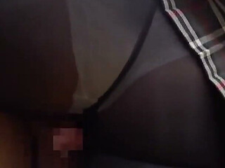Black Tights Beauty - Her Thighs and Panty Flash Get Me Hard and Leave Her Soaked - Part2