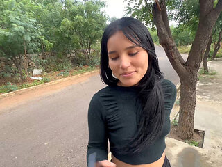 CASUAL SEX WITH STRANGER, I invite young Latina to my apartment to fuck her