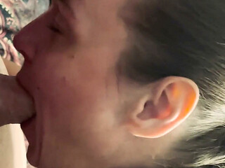 Slurping on a Fans Fat Meat Until He Cums! Had to Record Myself!