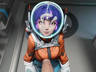Overwatch character blows you