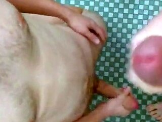 School Bathroom Masturbation Ends in Double Cumshot