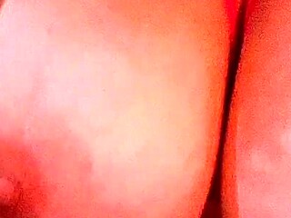 Sexy girl gets a cum shot on her huge natural tits