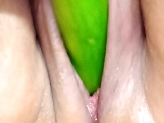Playing and Enjoying with the Cucumber