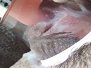 Morning Handjob with My Cute Sex Toy