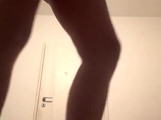 Silhouette Seduction - Shadows on My Curves in White Lingerie