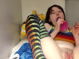 Critter Fucks a Dragon Dildo