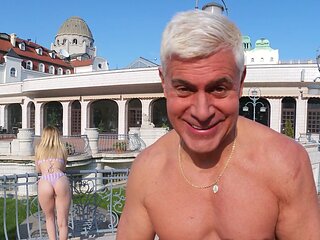 A couple, including the stunning Mina Von D, enjoys a passionate vacation together