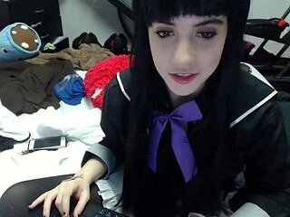 Brunette Solo Webcam Masturbation