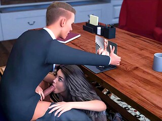 Future Money Mans Boyfriend Gets Caught by Shocked Girlfriend Pounding Secretary Chicks Mouth in Office During