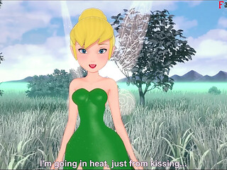 tinkerbell deepthroat on the beach