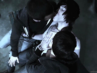 Scared Boy Is Surrounded