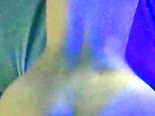 Real Homemade Sex with Blue Light
