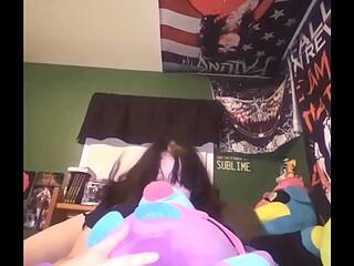 chubby goth fucks her plushie (TEASER! ASK FOR FULL!)