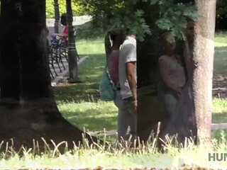 Tiny-titted blonde babe shares her husband with another woman