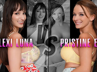 Big Titted Milfs Lexi Luna & Pristine Edge Take Turns Pleasuring Step Son's Cock POV - PervMom