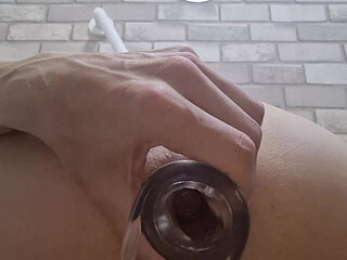 Fun time with dildo