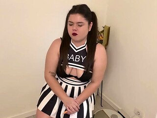 Beautiful teen brunette Jessica Sinn masturbates