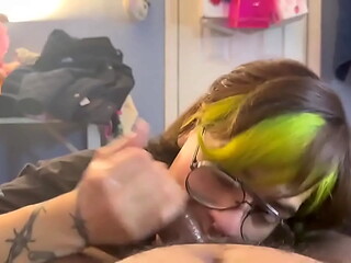 Chainsaw throats my cock so well, I love letting her go down on me, getting that wet, warm mouth, watching her stroke my ...