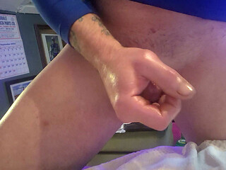 Stroking my cock