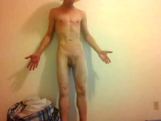 BDSM Naked Transgirl After Caning 40+ Times on Butt & Groin Wwood Stick