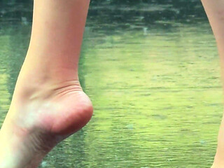 Bare Legs in the Rain