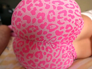 These leggings were too tight and dug into her big ass, so they had to be taken off to fuck her