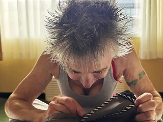 I gave my photographer a BJ at the airport hotel. He sat on the bed as I kneeled. He took these photos and then &quot_animated ...