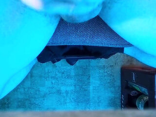 Cumming Under the Desk