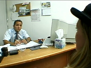 Busty Blonde Secretary Fucked Deep On Desk