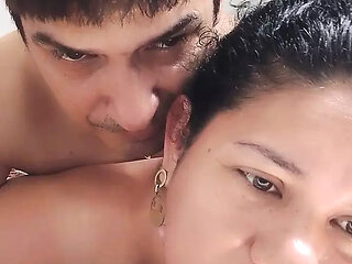 Submissive deepthroat sucking wife