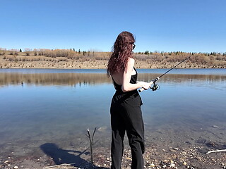 Step Daughter learning to fish
