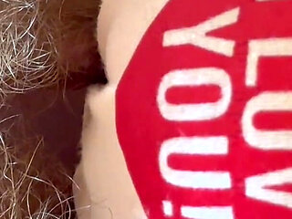 Big Feet and Hairy Bush in Panties