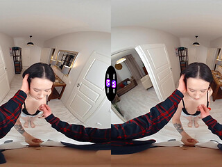Sneaky Kwimi Kim Surprises Roommate's Boyfriend With Blowjob - TeenMegaWorld