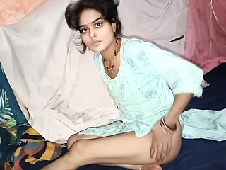 Horny Indian couple gets wild with a hot redhead in a red dress.