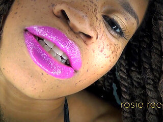 Powerless Against Fuchsia Lips- Pink Lipstick Fetish with Goddess Rosie Reed Mesmerizes You Into Lipstick Slavery- 1080p HD