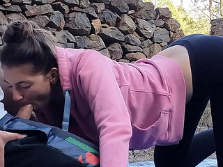Outdoor Sex with 18yo Hot Brunette Teen Babe