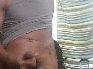 BLACK MASKED JACKING OFF 12 INCH BBC