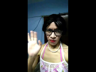 Joselynne Crossdresser Full Stockings In Web Cam