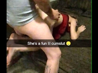 Roommates Girlfriend Rough Fucked &amp_ Manhandled On Snapchat