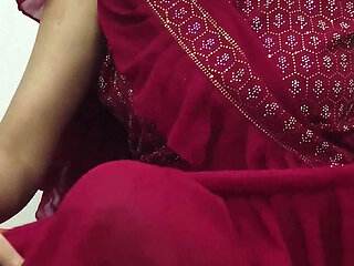 Hot Indian Saara Bhabhi Pussy Licking and Hard Fuck for Teaching First Sex to Devar.