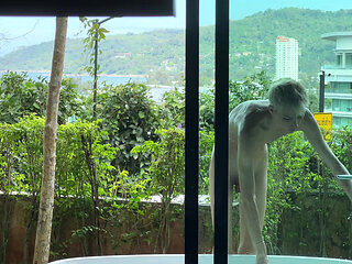 Twink Takes a Shower and Calls His Stepdad to Fuck Him