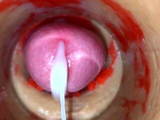 Camera deep inwards taut twat grips gigantic spunk blast 4k