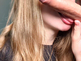 I Sucked Well and Got a Big Portion of Cum in My Mouth