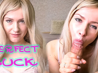 Blonde Cheating on Her Boyfriend Sucks a Big Dick and Swallows Cum