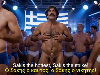 Improved Thasos extended version with subtitles: Sakis, the hairy, horny, old farmer tells us about himself - AI Generated